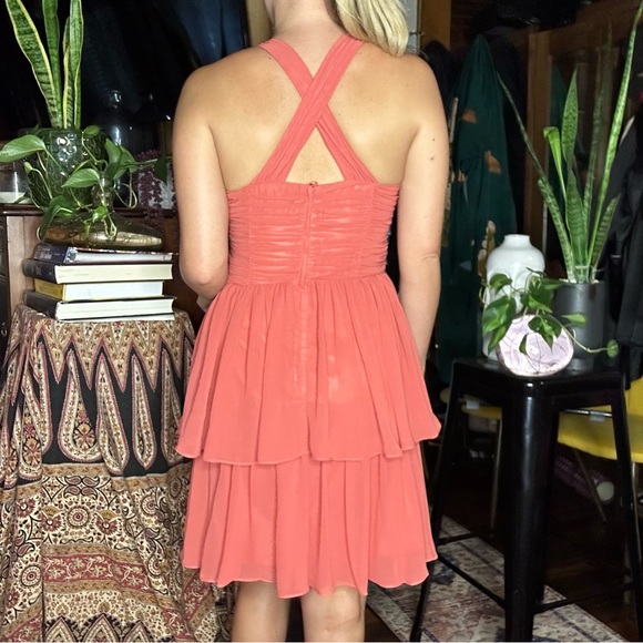 NWT H&M Halter Pleated Cocktail Dress - Picture 3 of 6
